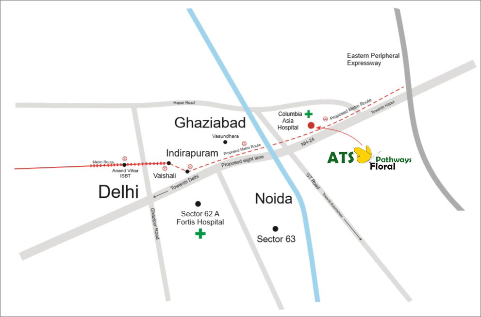 ATS Floral Pathways Location Map