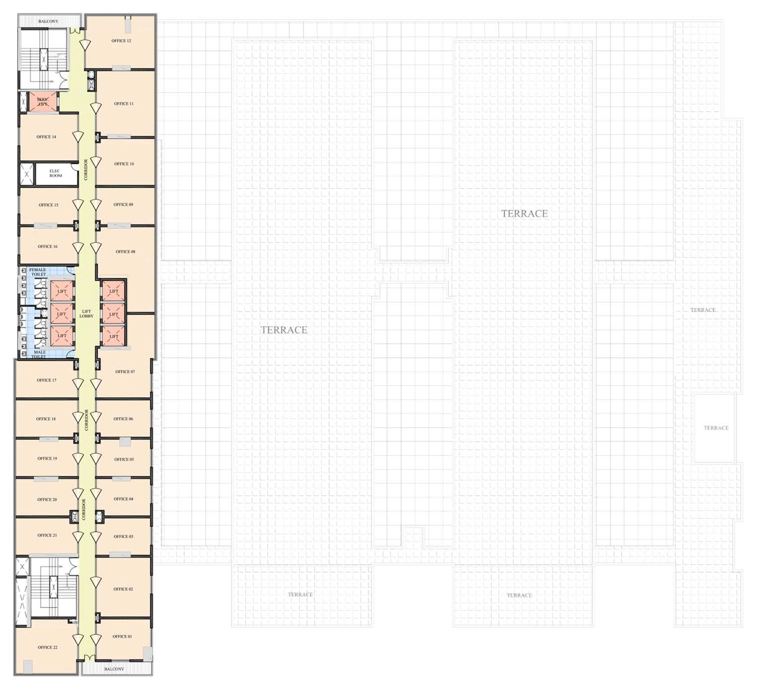 5th to 28th Floor Plan